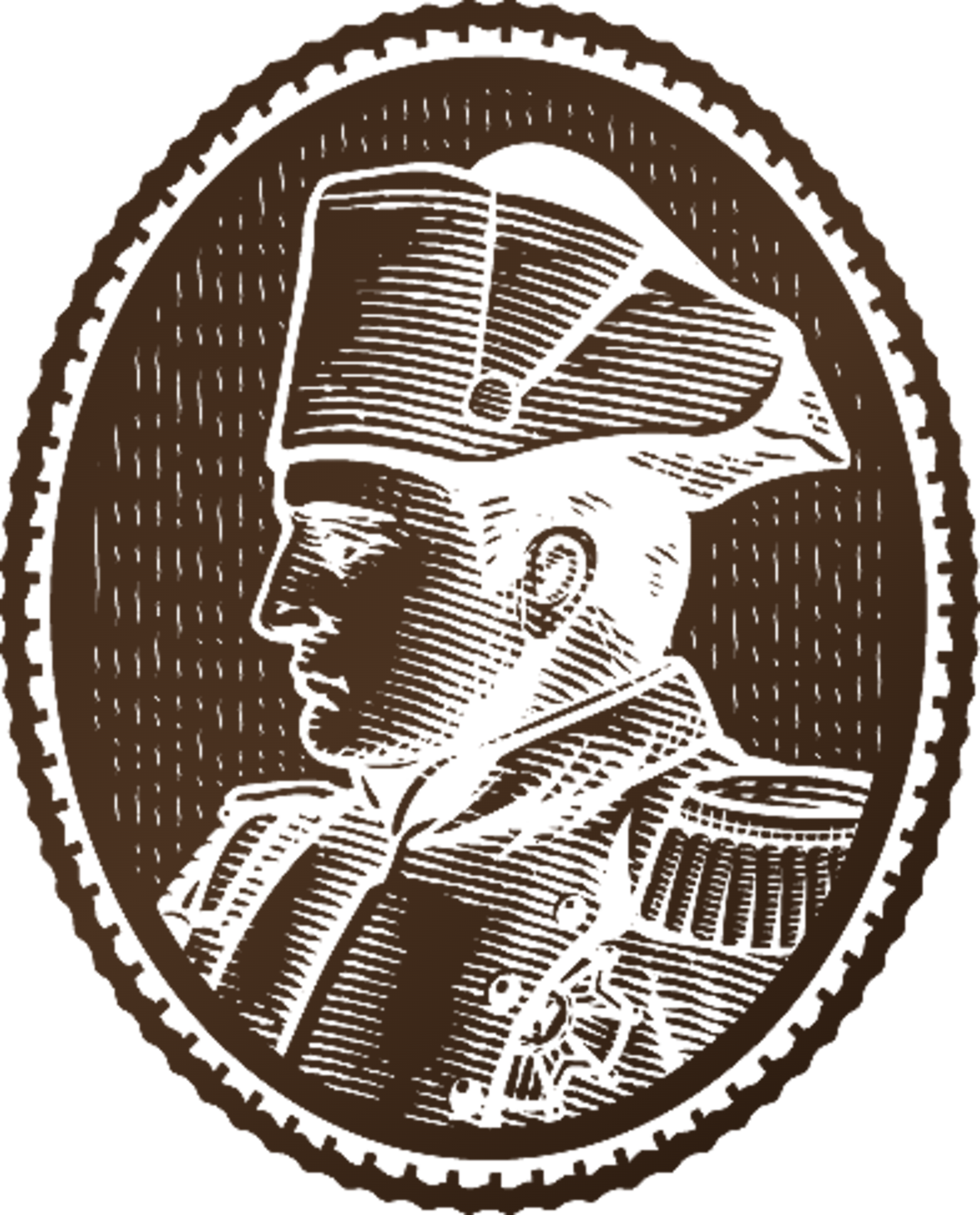 BONAPARTE medaljon v tehniki selektivnega laka